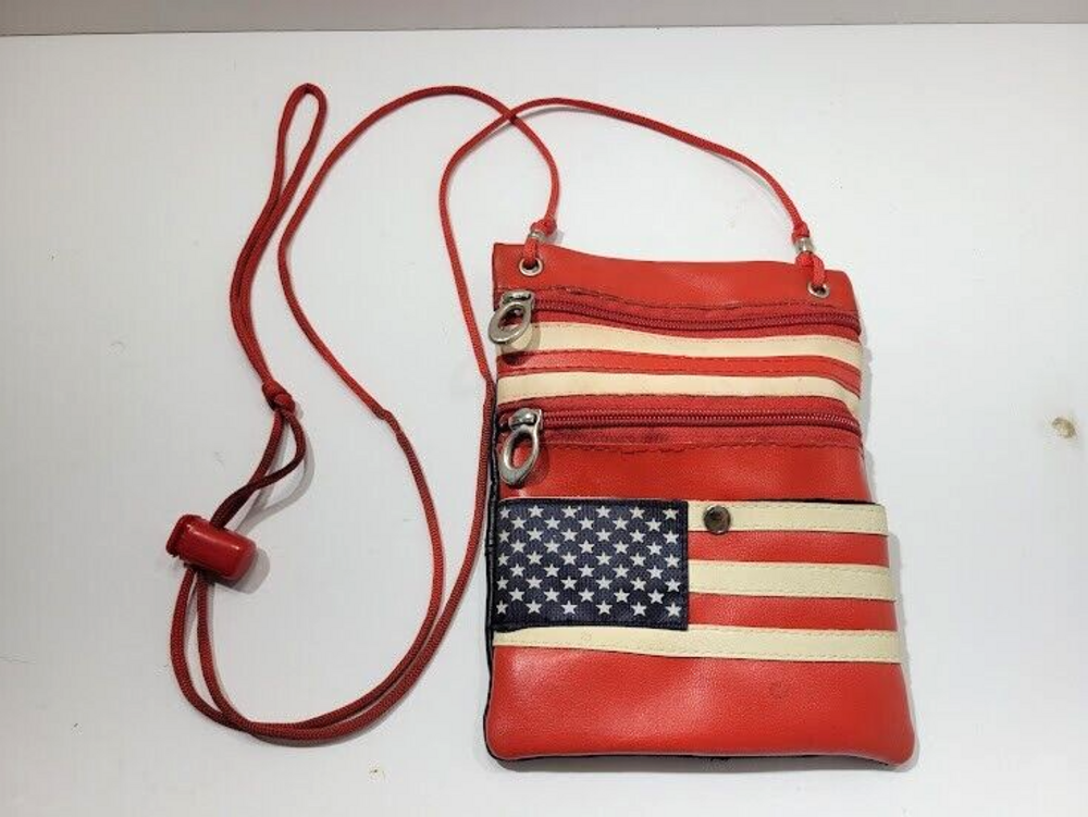 American Flag Stars and Stripes Marshal Cross Body Handbag Concealed Carry Purse